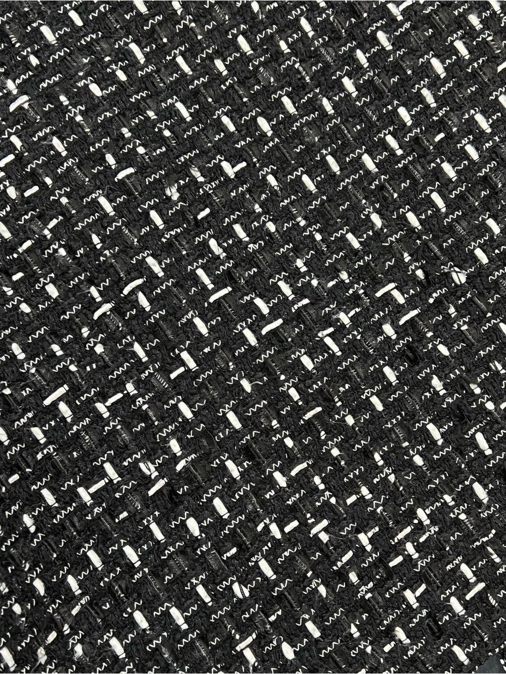Talbots Collection Women’s Size 14 Petites Tweed Jacket Black White - Picture 12 of 13